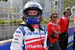 Nick Heidfeld, Mahindra Racing, on the grid