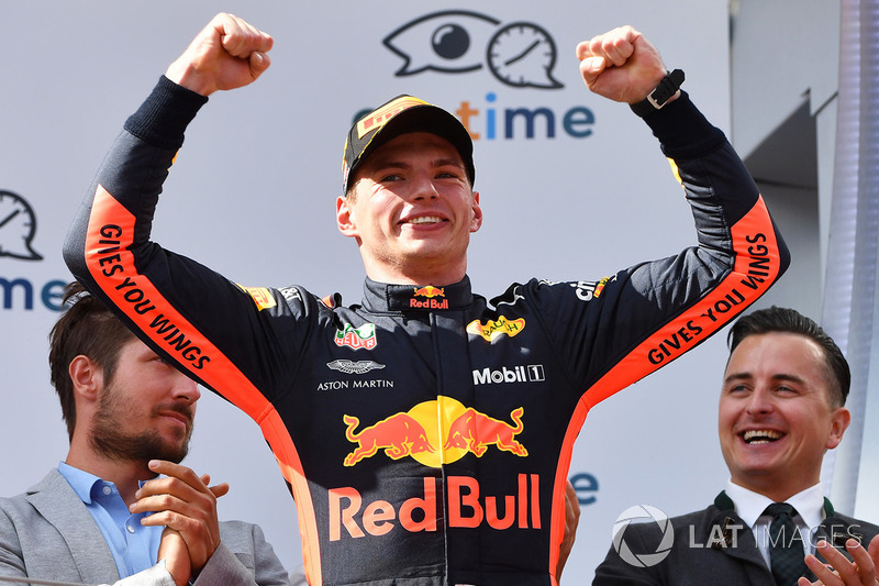 Подіум: переможець Макс Ферстаппен, Red Bull Racing