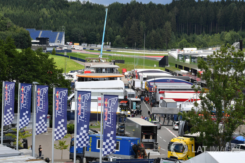 Il paddock del Red Bull Ring