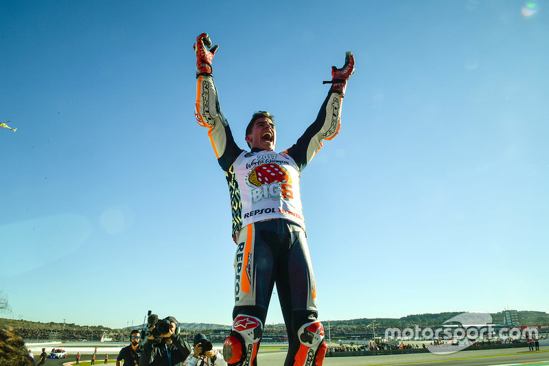 Le Champion du monde Marc Marquez, Repsol Honda Team fête son titre
