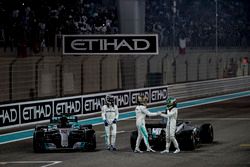 Race winner Second place Valtteri Bottas, Mercedes AMG F1 Lewis Hamilton, Mercedes AMG F1, Felipe Massa, Williams, celebrate