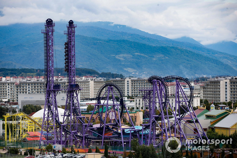 A roller coaster