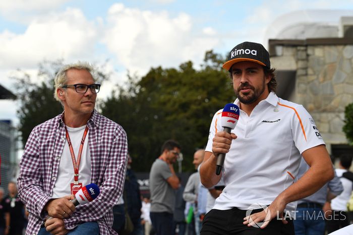 Jacques Villeneuve, Sky Italia y Fernando Alonso, McLaren 