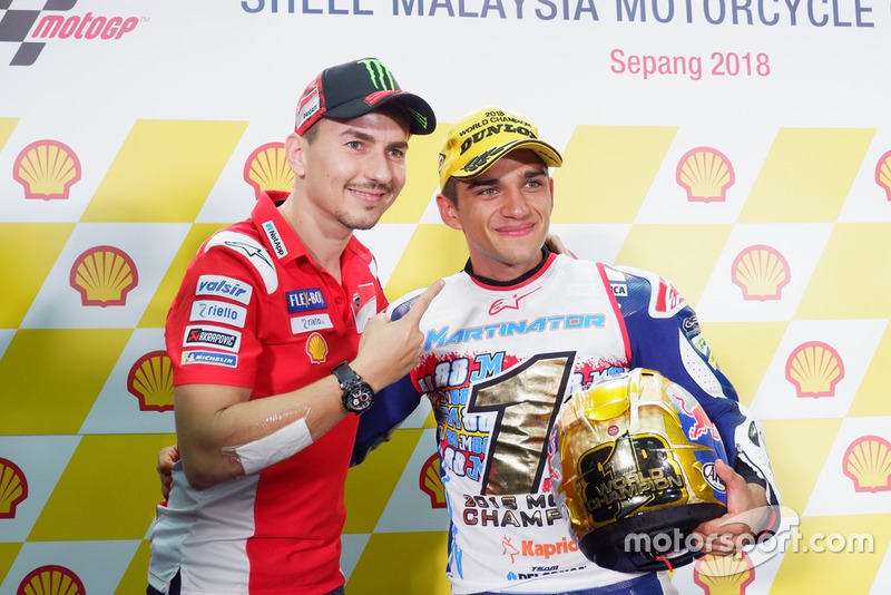 Jorge Lorenzo, Ducati Team with Jorge Martin, Del Conca Gresini Racing Moto3