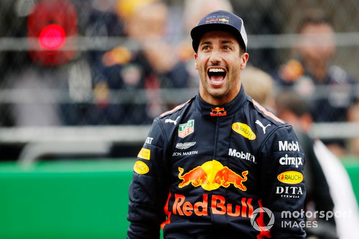 Ganador de la pole Daniel Ricciardo, Red Bull Racing 