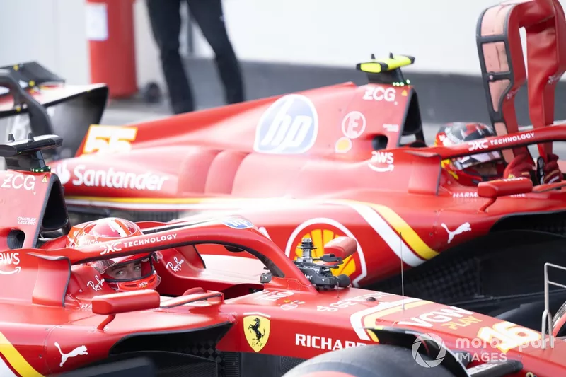 Charles Leclerc, Ferrari SF-24, Carlos Sainz, Ferrari SF-24