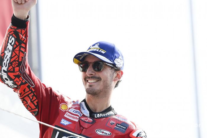 Podio: ganador Francesco Bagnaia, Ducati Team