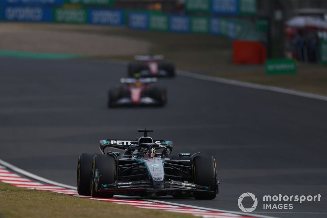 Lewis Hamilton, Ferrari, George Russell, Mercedes