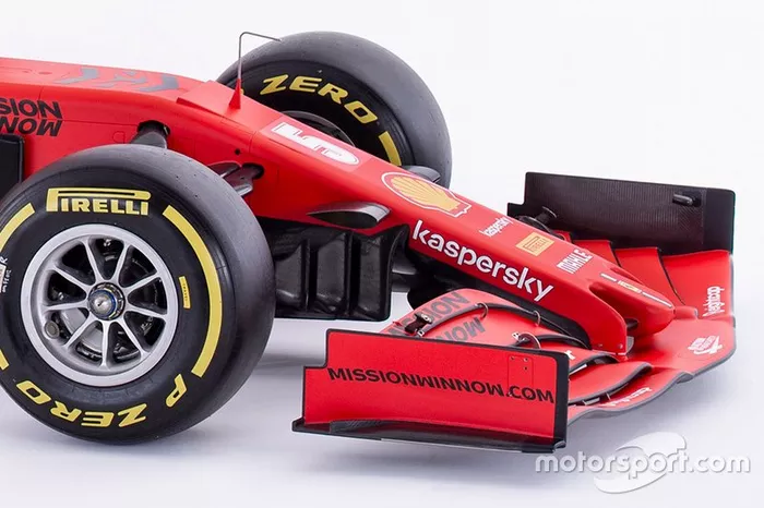 Ferrari SF1000 detalle del alerón delantero
