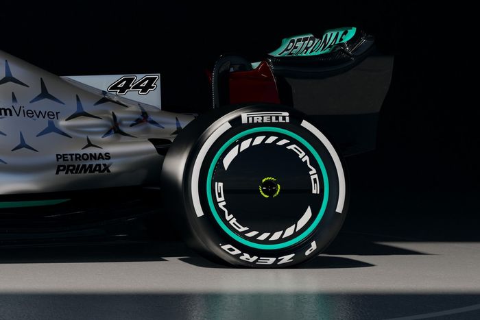 Detalle del Mercedes W13