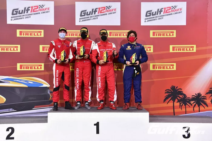 #27 Kessel Racing, Ferrari 488 GT3: Murat Cuhadaroglu, Francesco Zollo, David Fumanelli, Emanuele Maria Tabacchi  