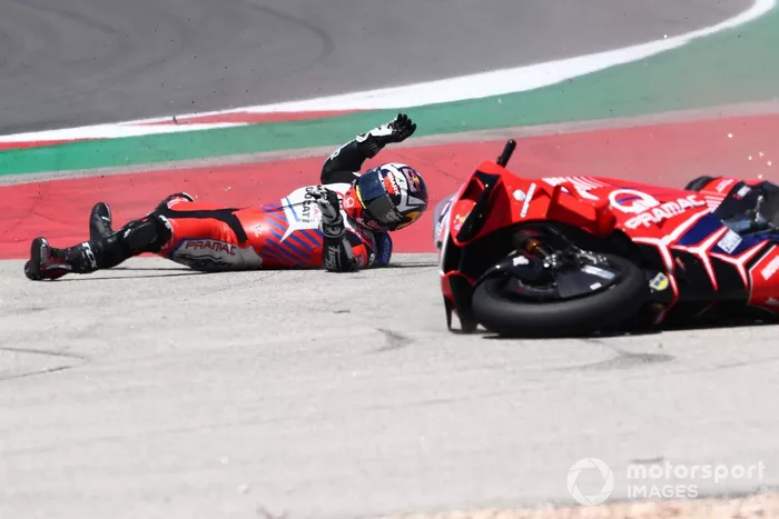Caída de Johann Zarco, Pramac Racing 