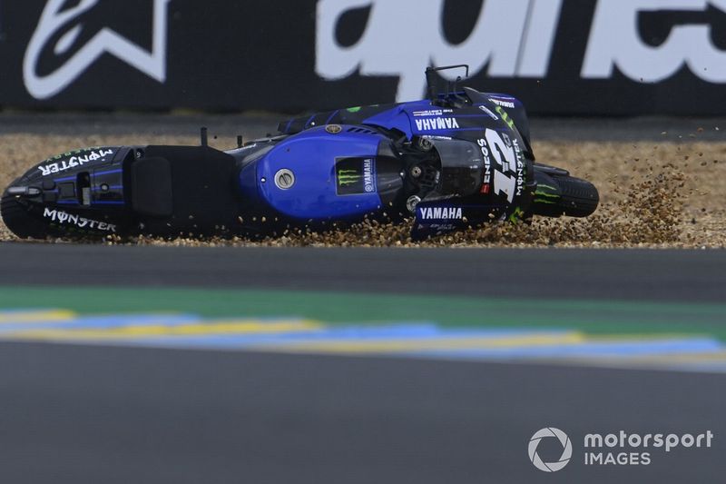 Maverick Viñales, Yamaha Factory Racing crash