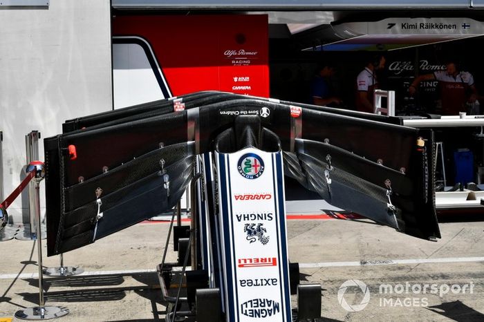 Alerón delantero del Alfa Romeo Racing C38 