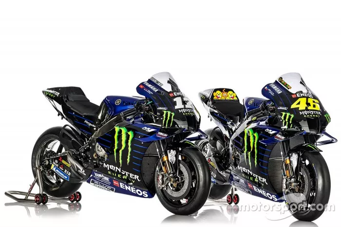 Moto de Maverick Vinales, Valentino Rossi, Yamaha Factory Racing