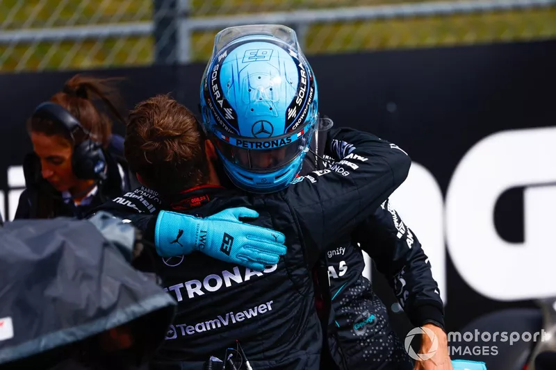 George Russell, poleman, Mercedes-AMG F1 Team