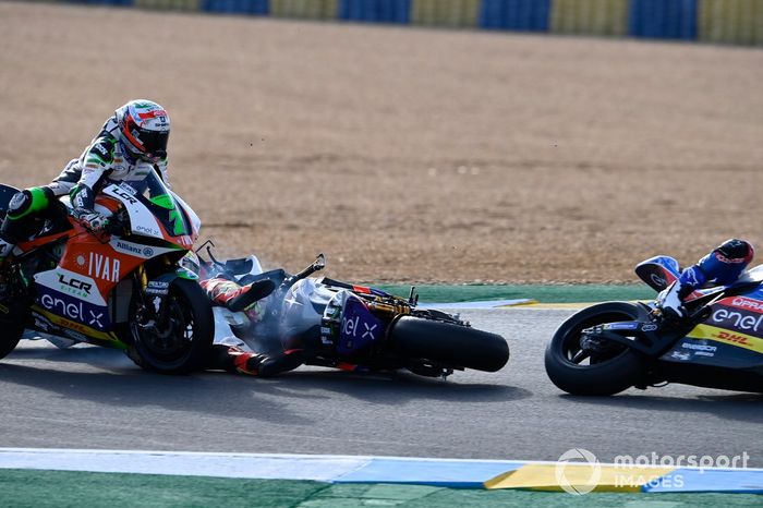 Caída de Xavier Simeon, LCR E-Team