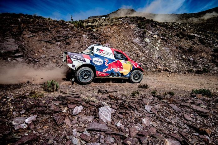 Nasser Al-Attiyah, Mathieu Baumel, Toyota Hilux