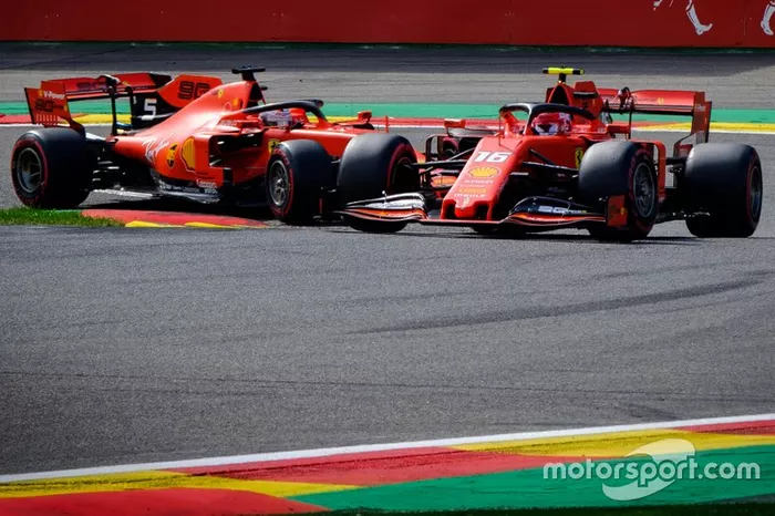 Charles Leclerc, Ferrari SF90,Sebastian Vettel, Ferrari SF90