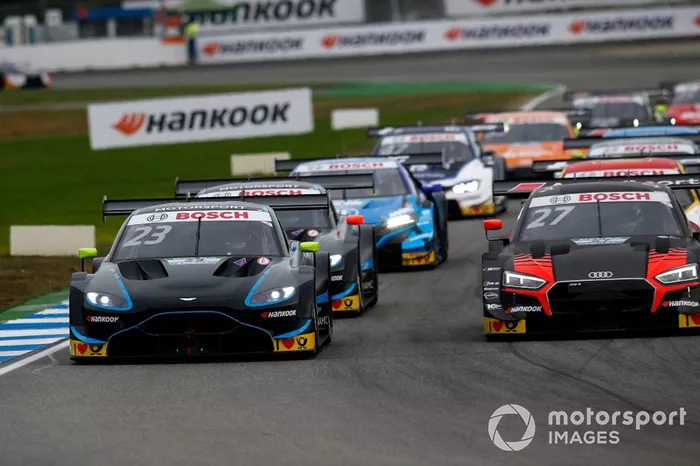 Daniel Juncadella, R-Motorsport, Aston Martin Vantage AMR, Jonathan Aberdein, Audi Sport Team WRT, Audi RS 5 DTM