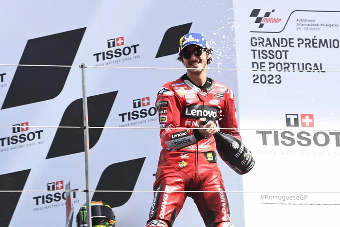 Podio: ganador Francesco Bagnaia, Ducati Team
