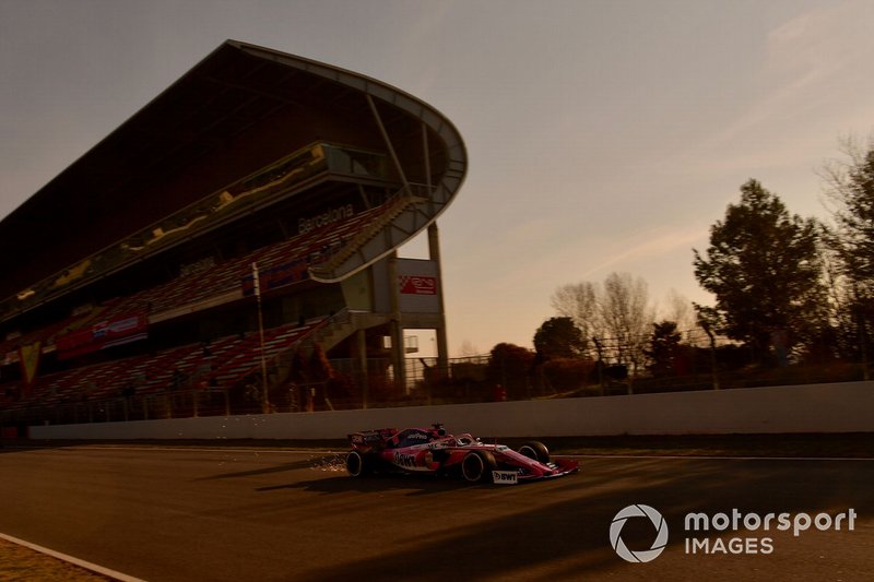 Lance Stroll, Racing Point F1 Team RP19 lâche des étincelles