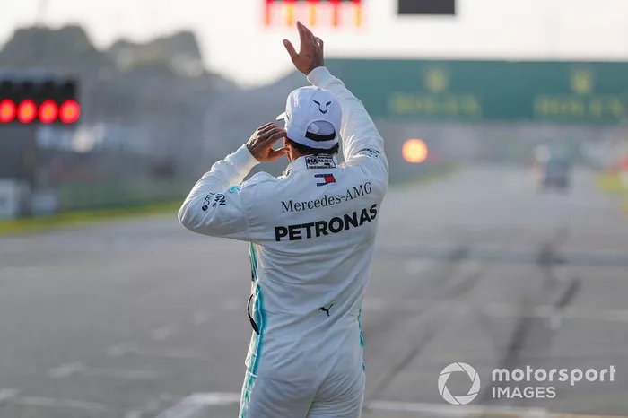 El poleman Lewis Hamilton, Mercedes AMG F1
