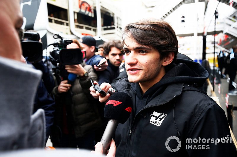 Pietro Fittipaldi, Haas F1, parle à la presse