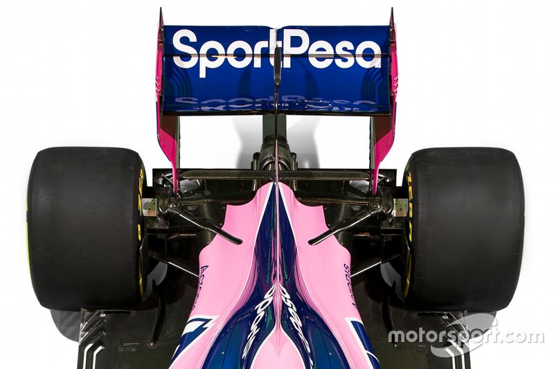 Dettaglio della livrea della Racing Point