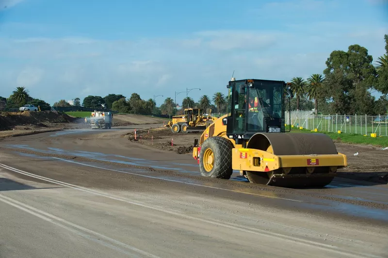 Les travaux aux virages 9 et 10