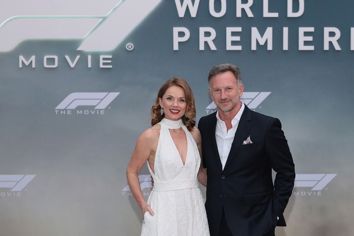 Geri Horner and Christian Horner at the World Premiere of F1 The Movie