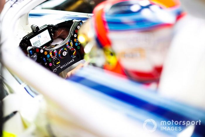 Robert Kubica, Williams Martini Racing, detalle del volante