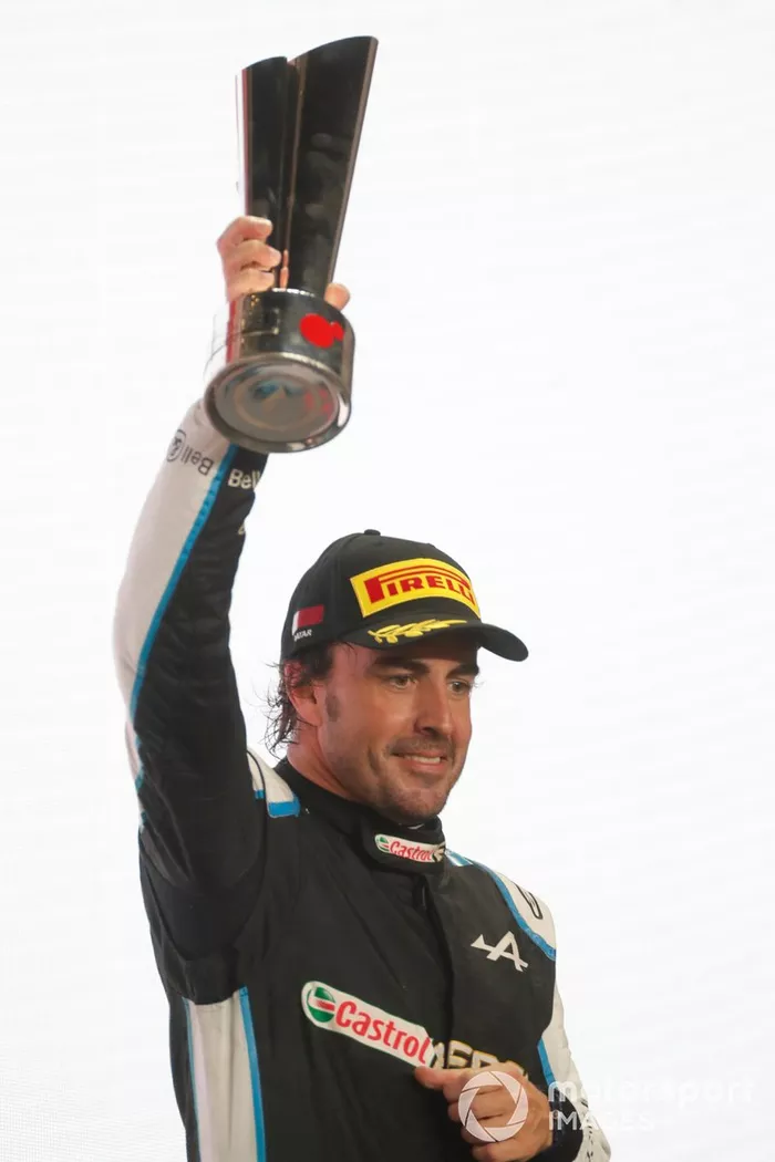 Podio: tercer lugar Fernando Alonso, Alpine F1