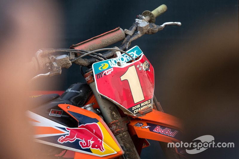 Placa roja de Jeffrey Herlings, Red Bull KTM Factory Racing