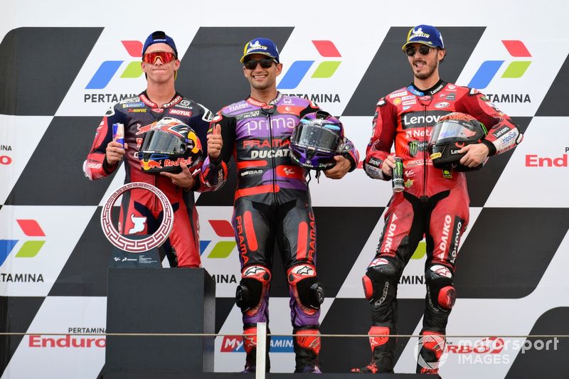 Pedro Acosta, Tech3 GASGAS Factory Racing, Jorge Martin, Pramac Racing, Francesco Bagnaia, Ducati Team
