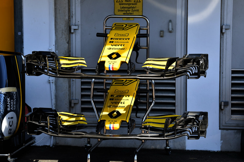 Morro y alerón delantero del Renault Sport F1 Team R.S. 18