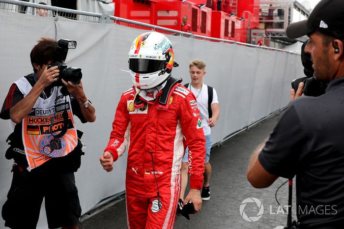 Sebastian Vettel, Ferrari tras su accidente 