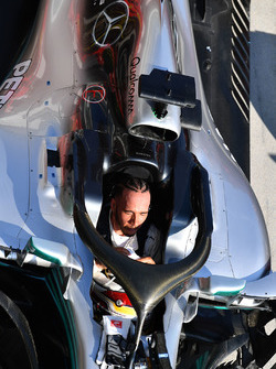 Lewis Hamilton, Mercedes-AMG F1 W09 fête sa victoire dans le Parc Fermé