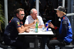 ccho, Dr Helmut Marko, Red Bull Motorsport Consultant and Brendon Hartley, Scuderia Toro Rosso