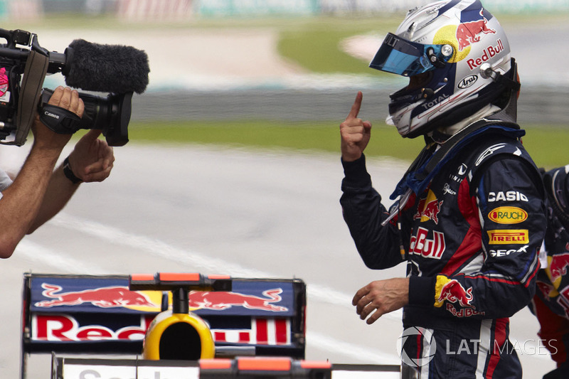 Polesitter Sebastian Vettel, Red Bull Racing