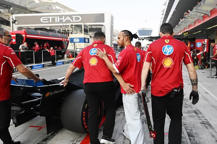 Lewis Hamilton, Ferrari after his crash