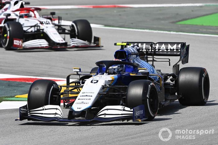 Nicholas Latifi, Williams FW43B, Antonio Giovinazzi, Alfa Romeo Racing C41