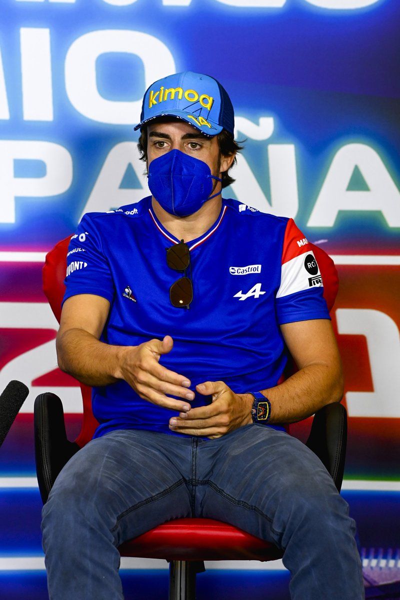 Fernando Alonso, Alpine F1 en la conferencia de prensa