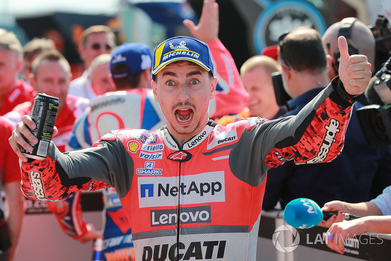Il poleman Jorge Lorenzo, Ducati Team