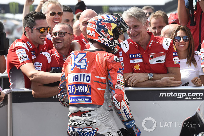 Pole sitter Andrea Dovizioso, Ducati Team