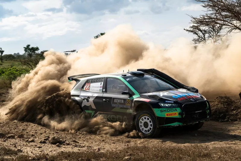 Gus Greensmith, Jonas Andersson, Toksport WRT Skoda Fabia RS Rally2.