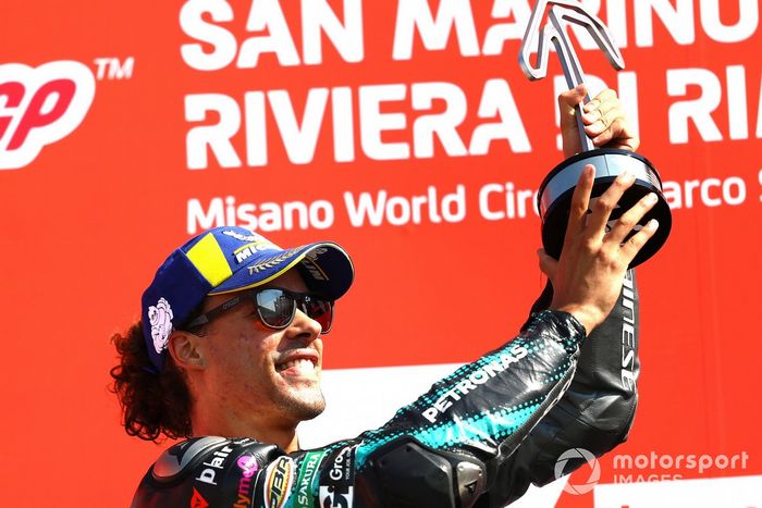 Podio: ganador Franco Morbidelli, Petronas Yamaha SRT