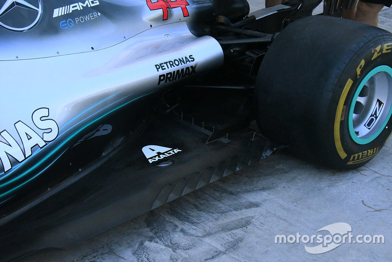 Detalle en el Mercedes AMG F1 W09