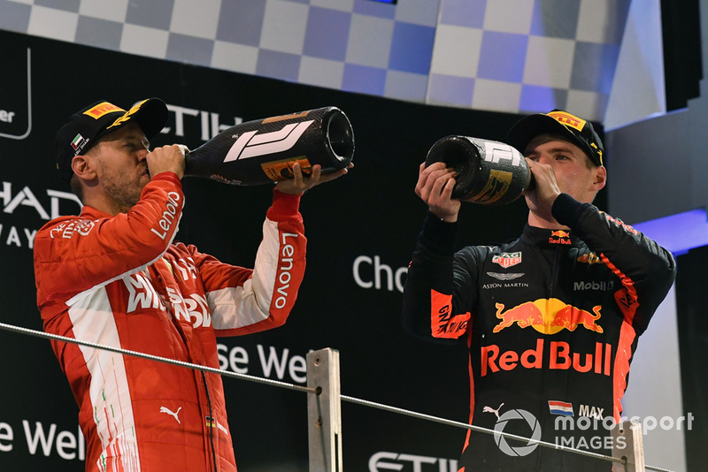 Себастьян Феттель, Ferrari, Макс Ферстаппен, Red Bull Racing