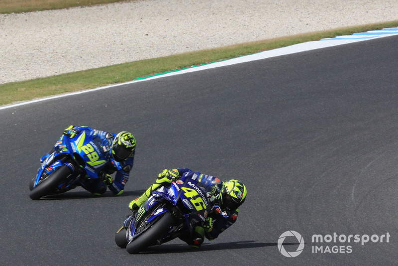 Валентино Россі, Yamaha Factory Racing, Андреа Янноне, Team Suzuki MotoGP